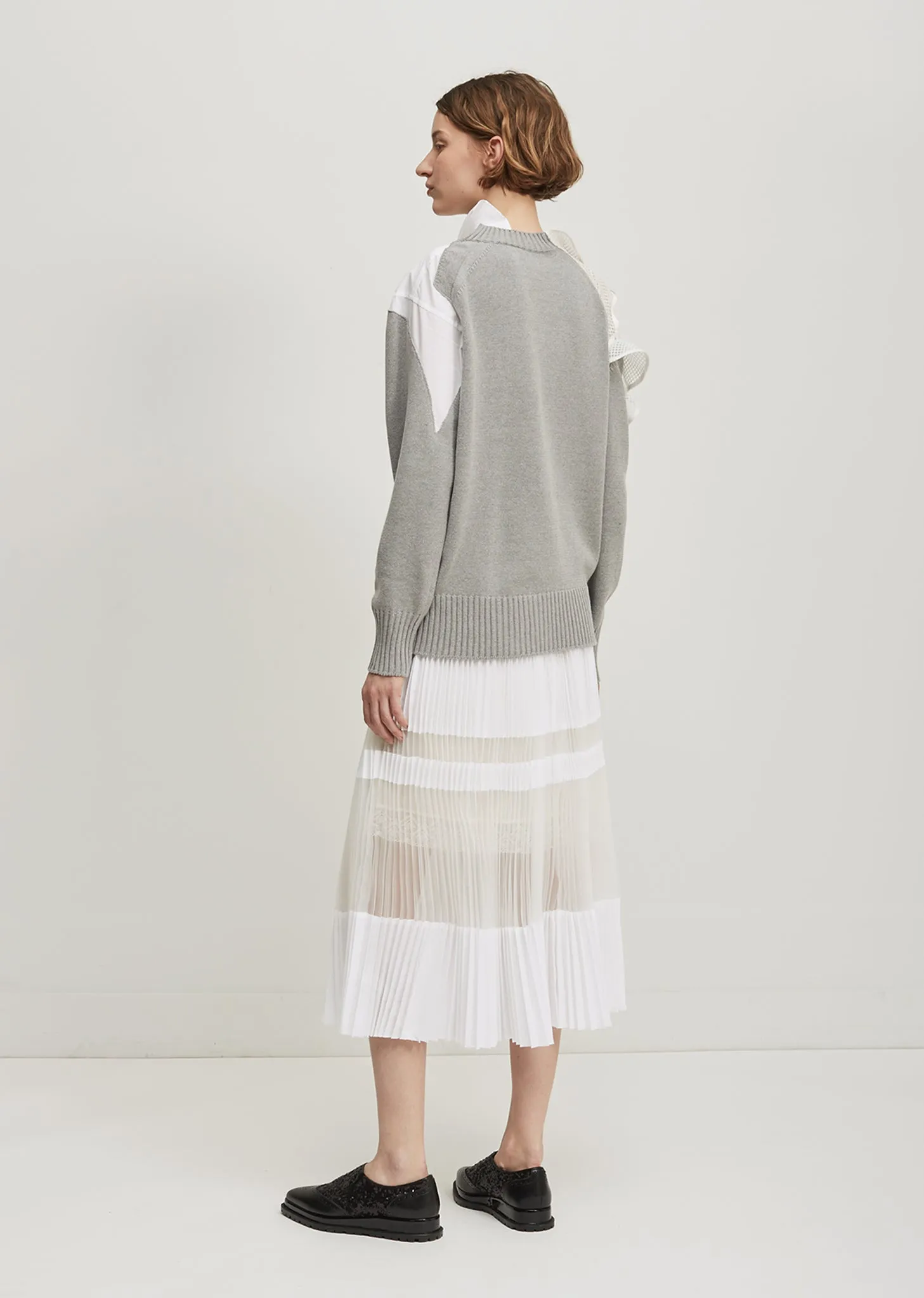 Organza Pleated Skirt