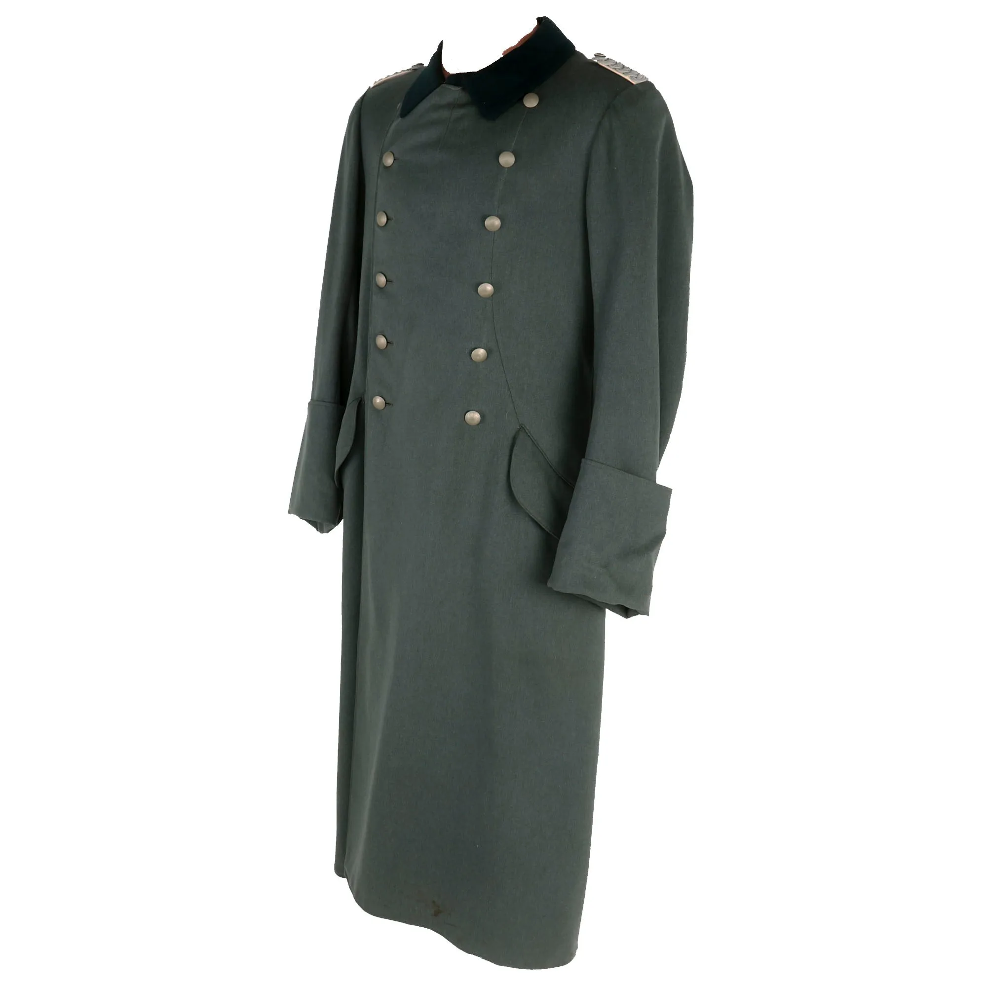 Original German WWII Heer Infantry Major Officer's Wool Greatcoat