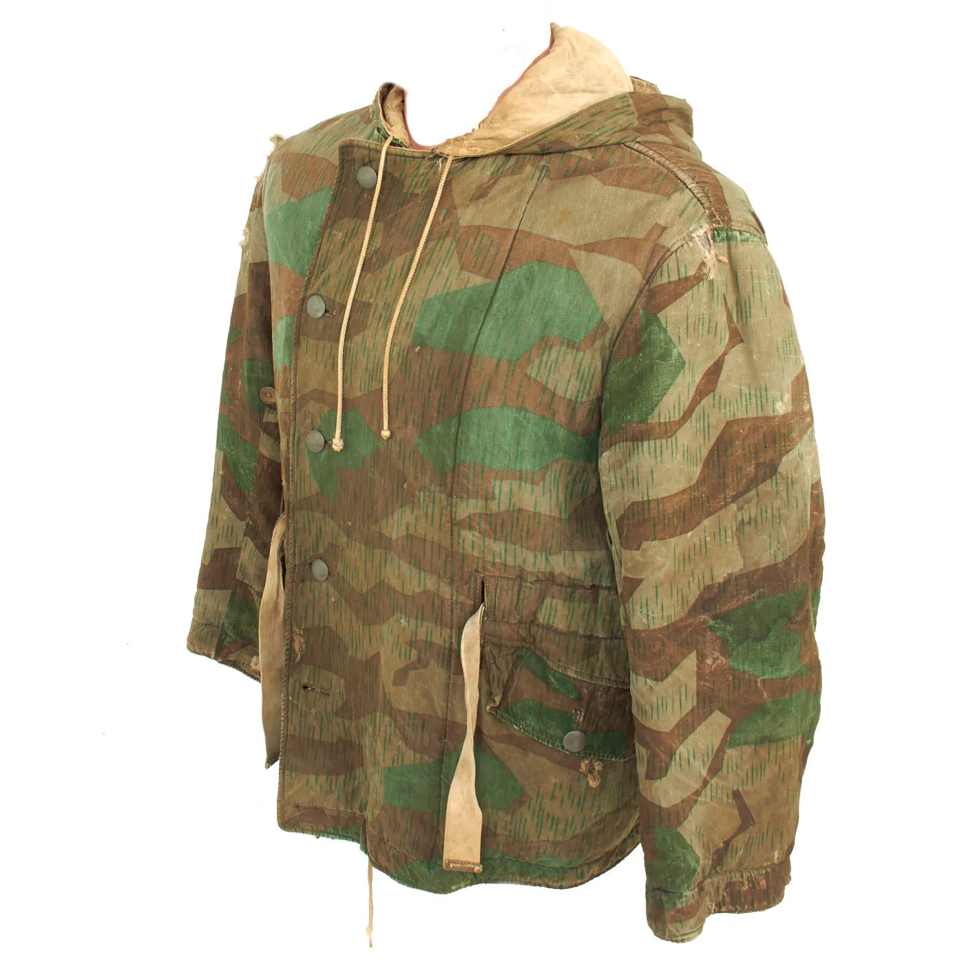 Original German WWII Luftwaffe Splinter “B” Camouflage Pattern Winter Parka - Reversible