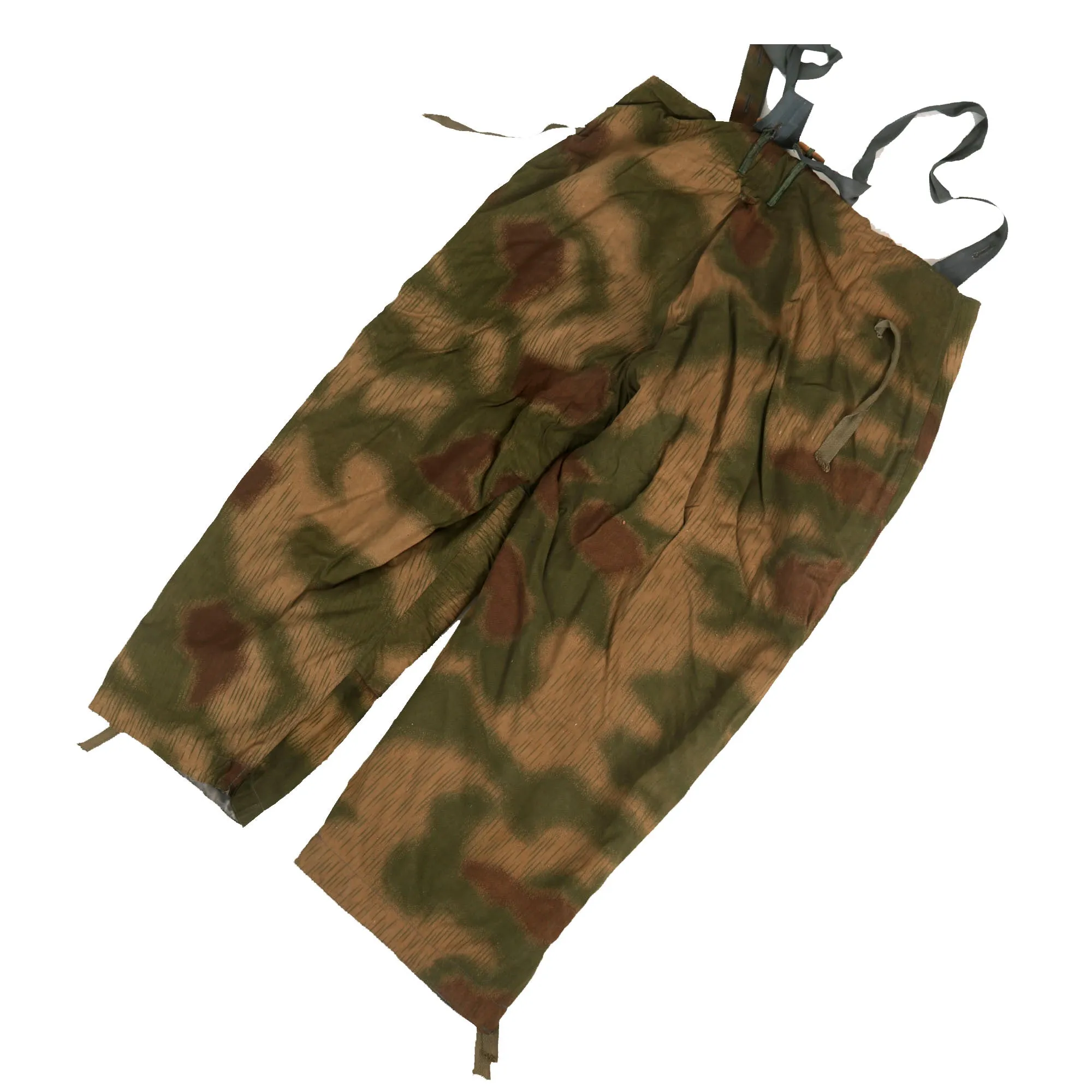 Original German WWII RBNr. Marked Sumpftarnmuster Swamp Camouflage Pattern Winter Parka with Matching Pants - Size 2 - Non Reversible