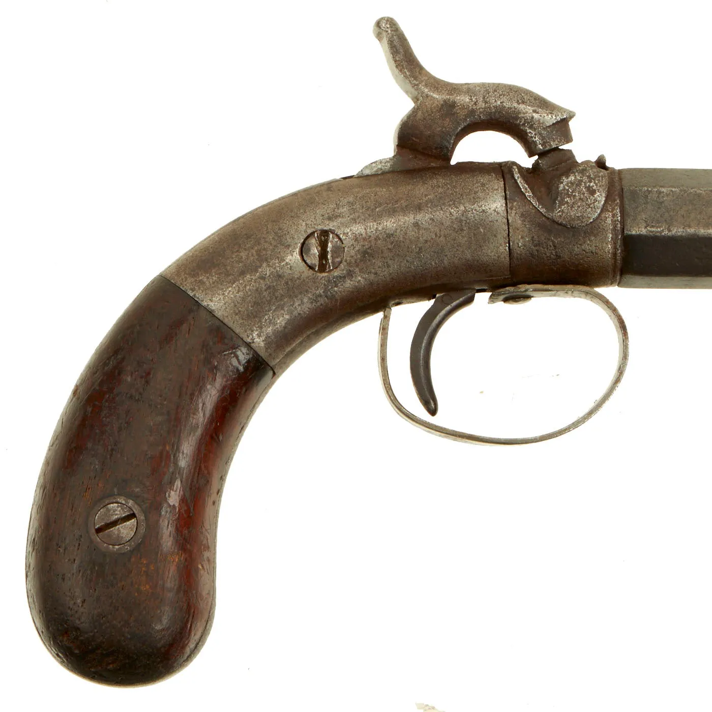 Original U.S. 19th Century Allen & Wheelock Single Shot Percussion Overcoat Pistol Serial 220 - circa 1860