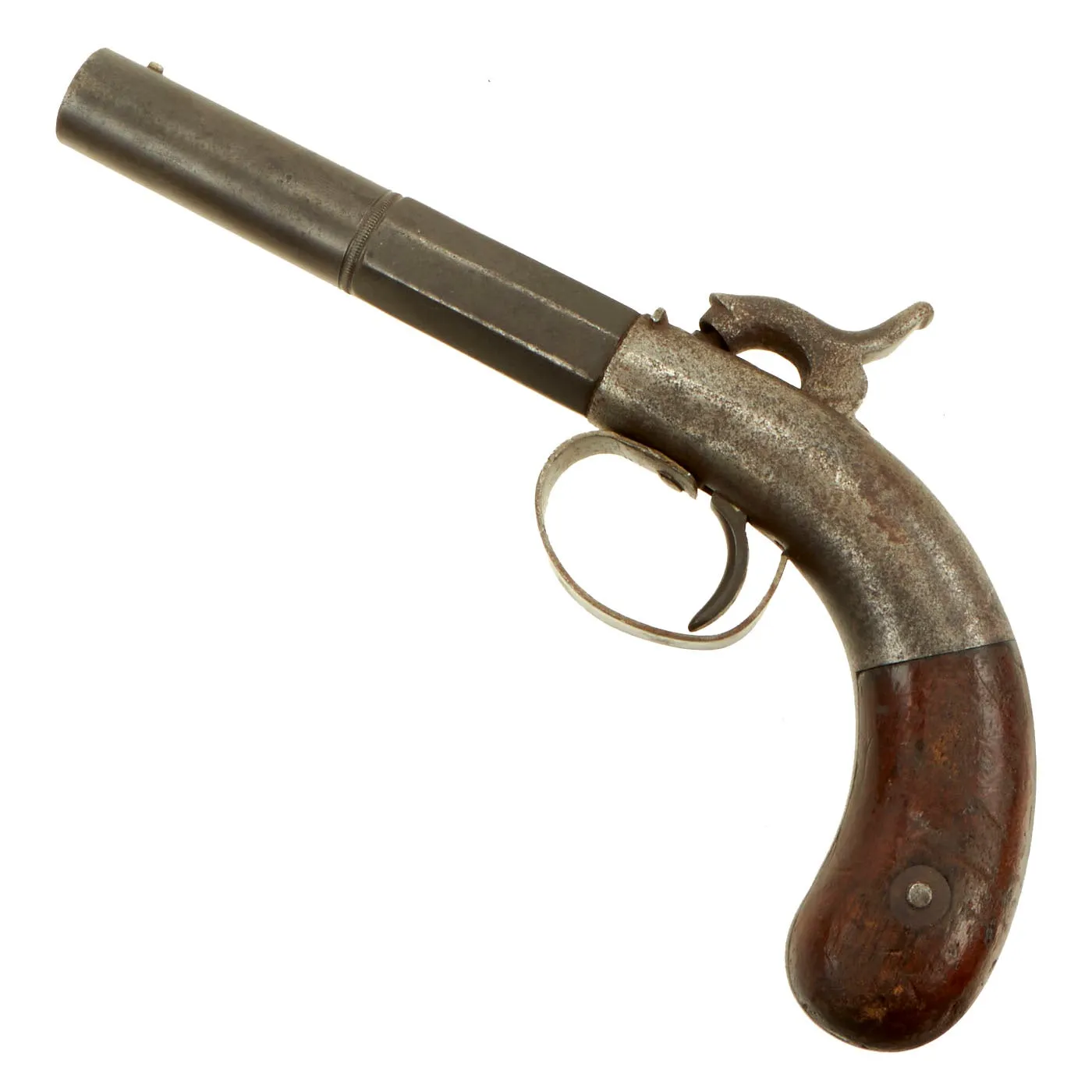 Original U.S. 19th Century Allen & Wheelock Single Shot Percussion Overcoat Pistol Serial 220 - circa 1860