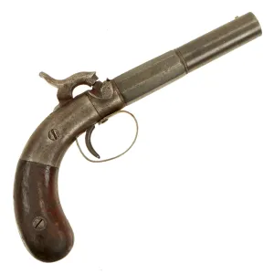 Original U.S. 19th Century Allen & Wheelock Single Shot Percussion Overcoat Pistol Serial 220 - circa 1860