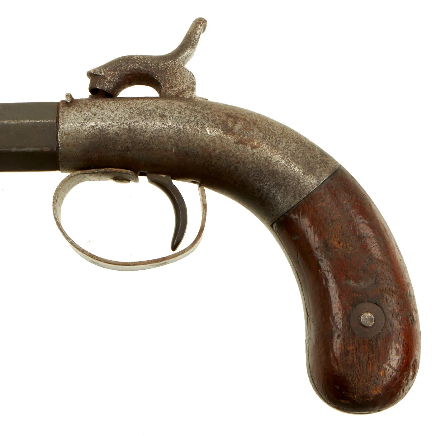 Original U.S. 19th Century Allen & Wheelock Single Shot Percussion Overcoat Pistol Serial 220 - circa 1860