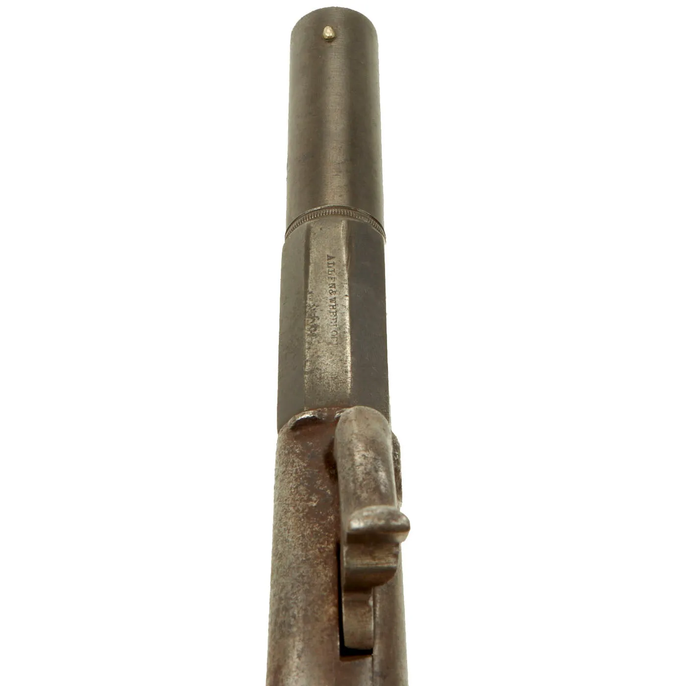 Original U.S. 19th Century Allen & Wheelock Single Shot Percussion Overcoat Pistol Serial 220 - circa 1860