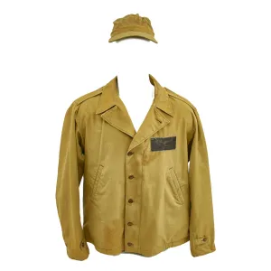 Original U.S. WWII Navy Aviator M41 Field Jacket and B-1 Hat