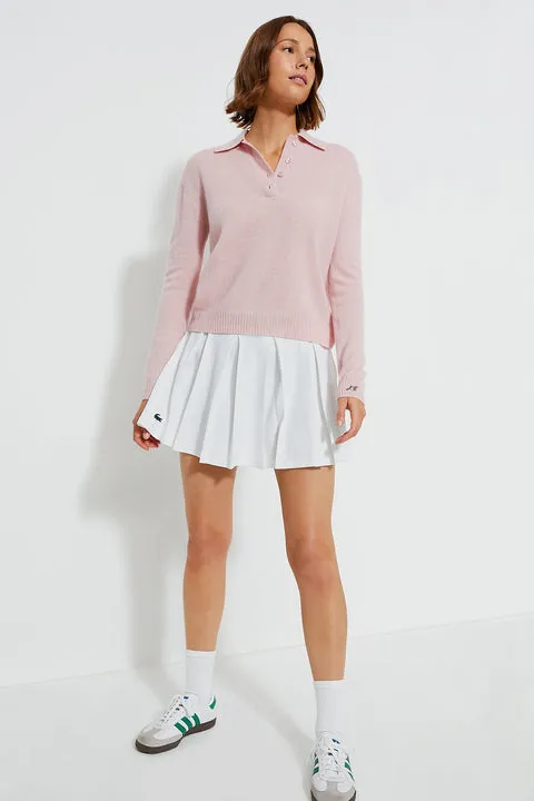 Pink Cashmere Cassidy Polo Sweater