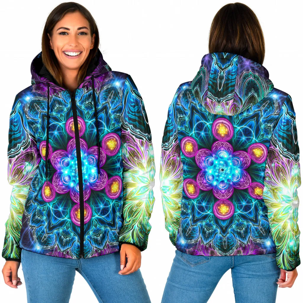 PLATONIC COSMOS | WOMENS WINTER HOODIE JACKET | YANTRART