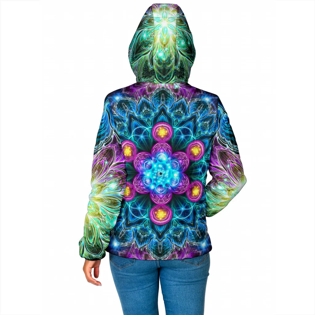 PLATONIC COSMOS | WOMENS WINTER HOODIE JACKET | YANTRART