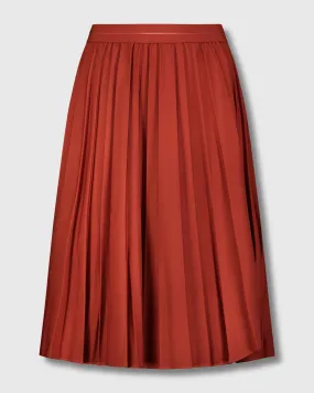 PLEATED SKIRT 27" -BURNT RUST