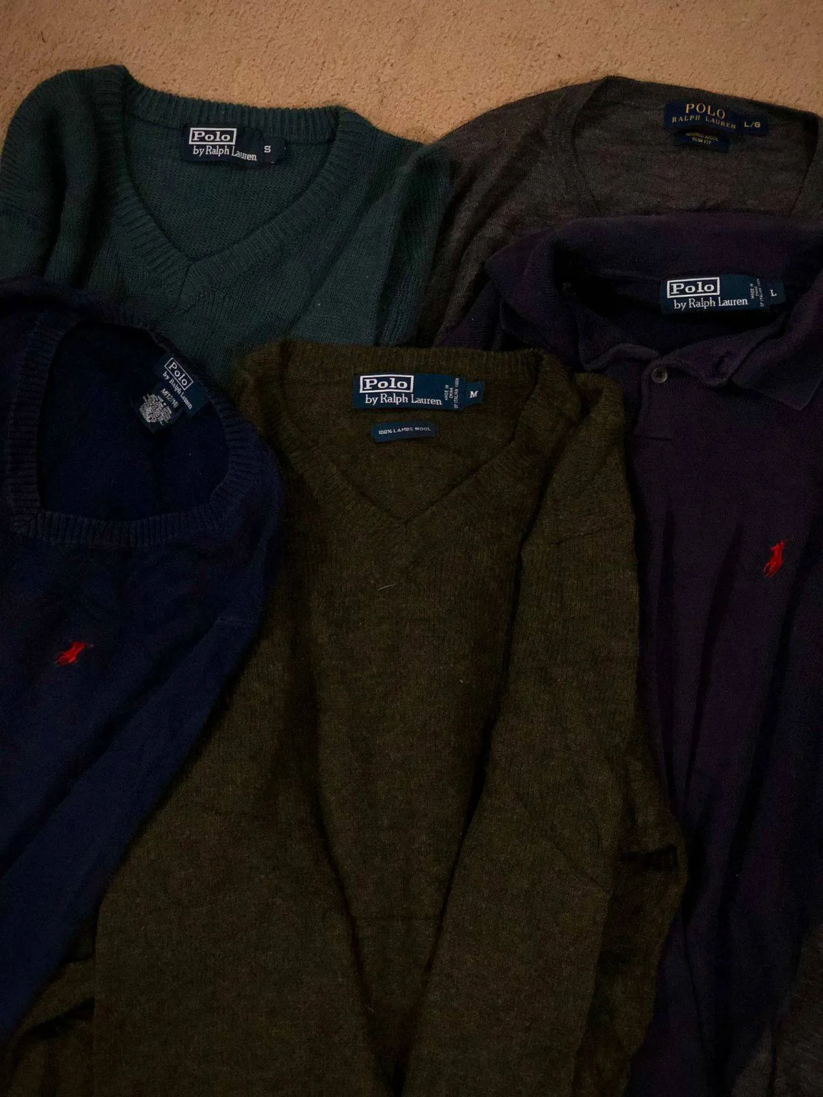 POLO RALPH LAUREN 5 Sweaters and 1 Coat