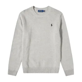 Polo Ralph Lauren Grey Cotton Crewneck Sweater