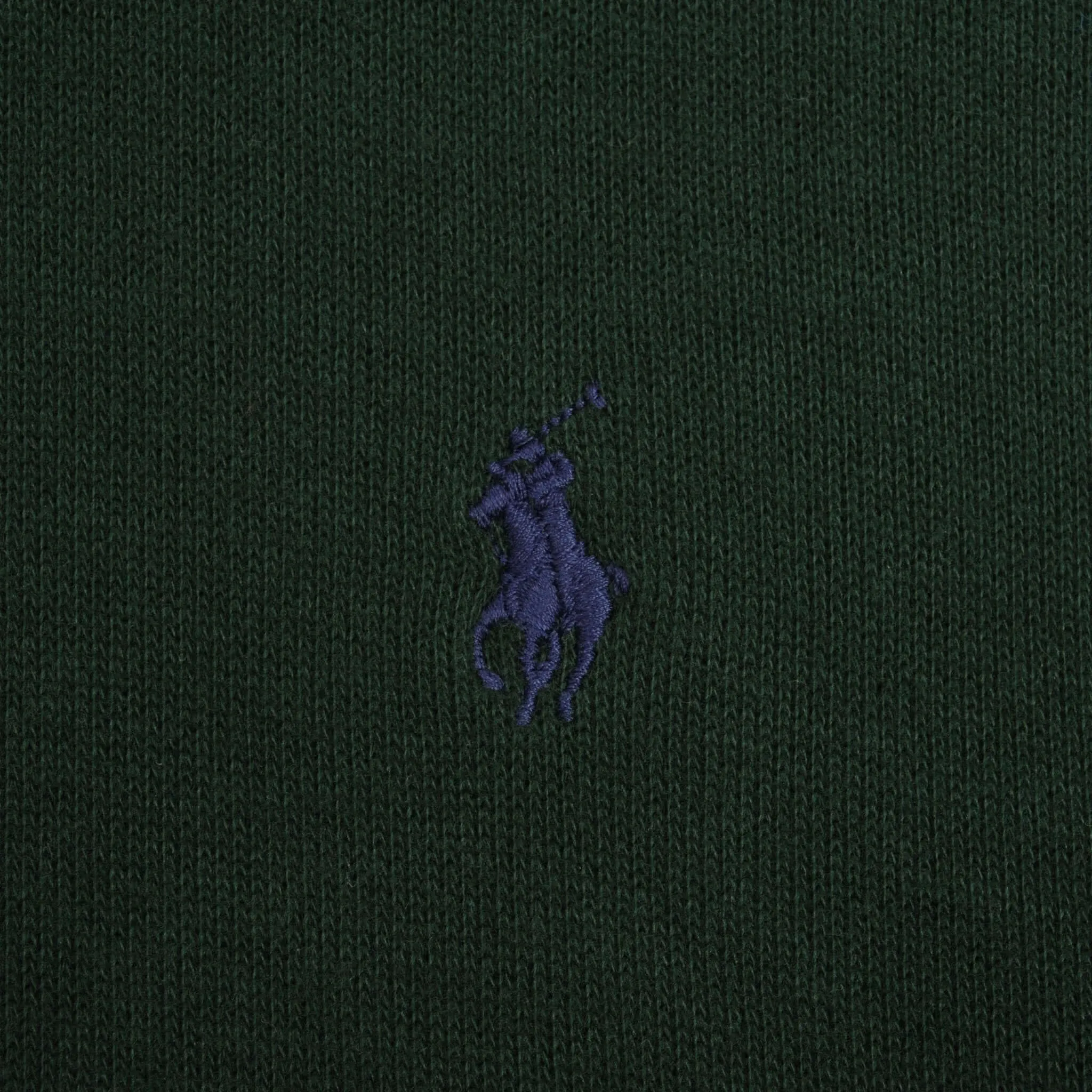 POLO RALPH LAUREN PINE GREEN QUARTER 1/4 ZIP SWEATER SIZE LARGE TALL