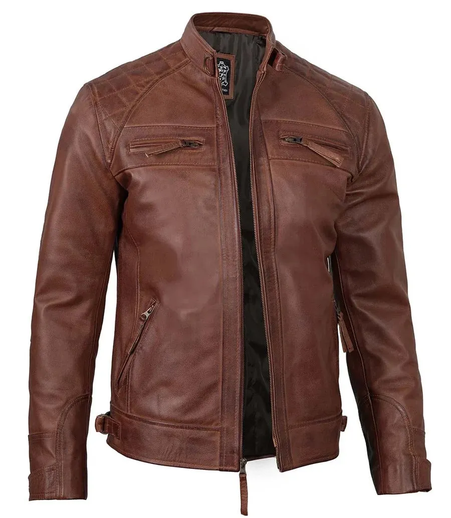 Pure Leather Cowhide Jacket/Coat For Men's