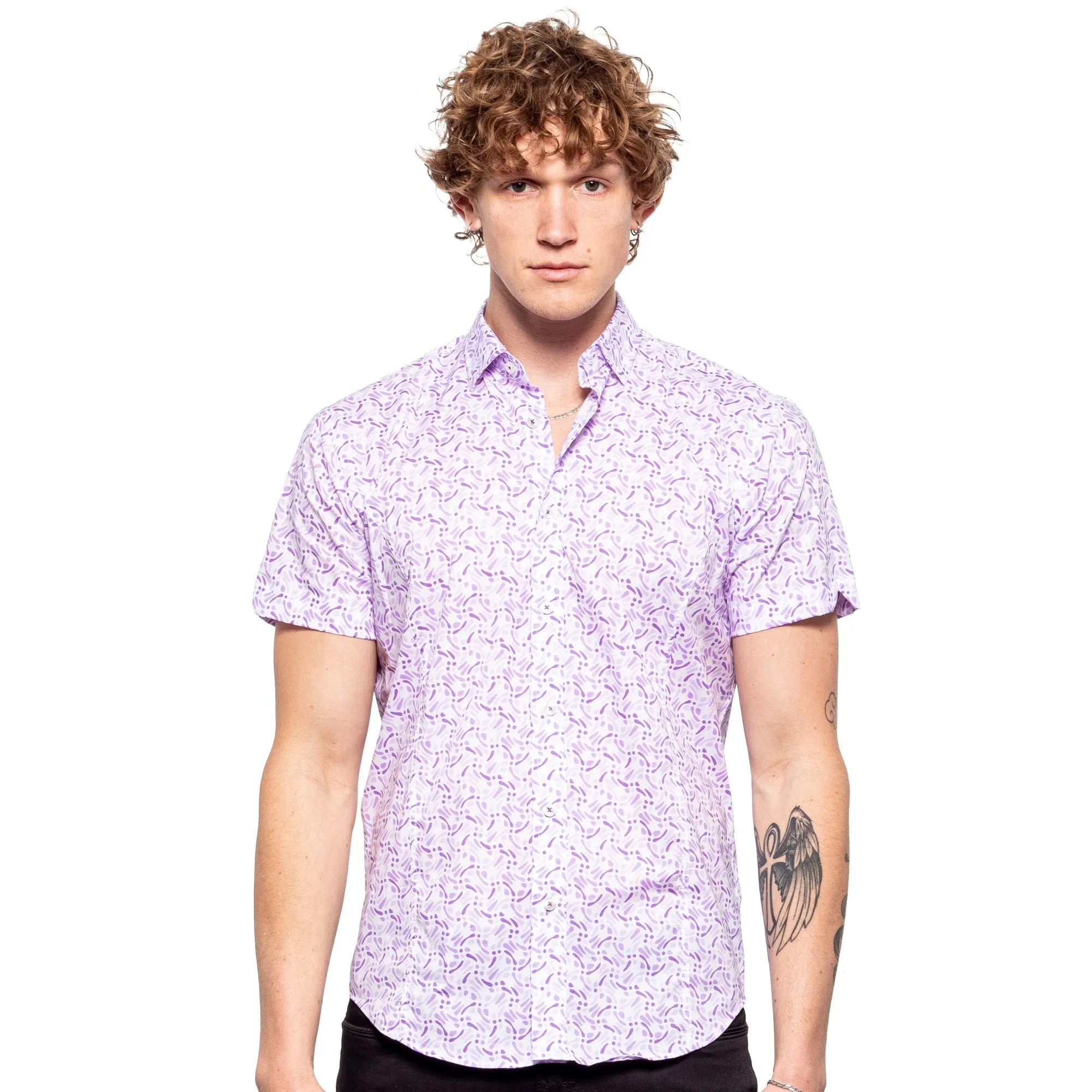 Purple Squirt Short Sleeve Shirt