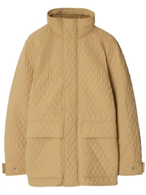 quilted hooded jacket