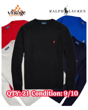 Ralph Lauren Round Neck Sweater and Sweatshirts 21 Pcs.