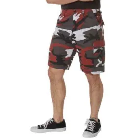 Red Camouflage BDU Shorts