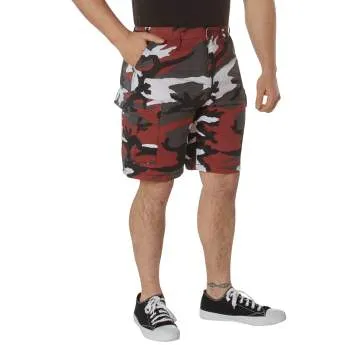 Red Camouflage BDU Shorts