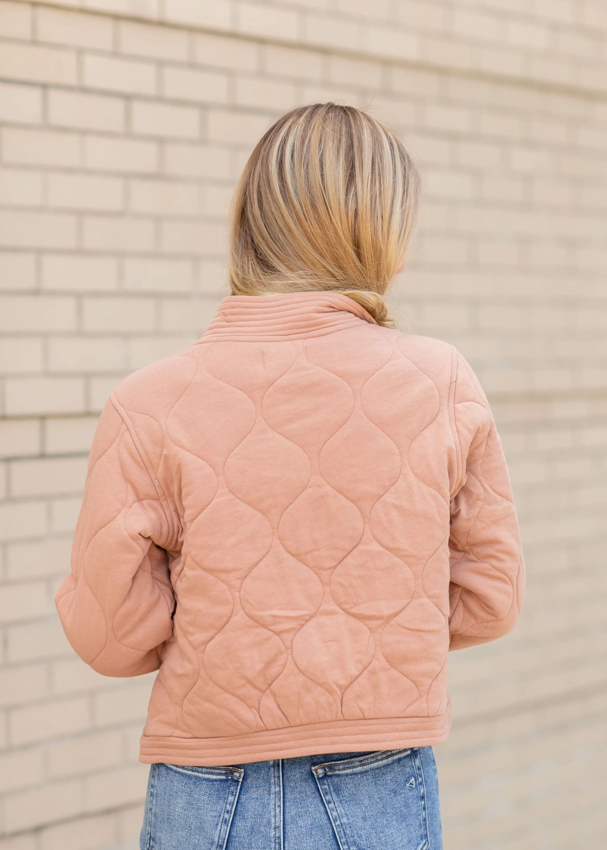 Redwood Quilted Button Up Jacket - FINAL SALE