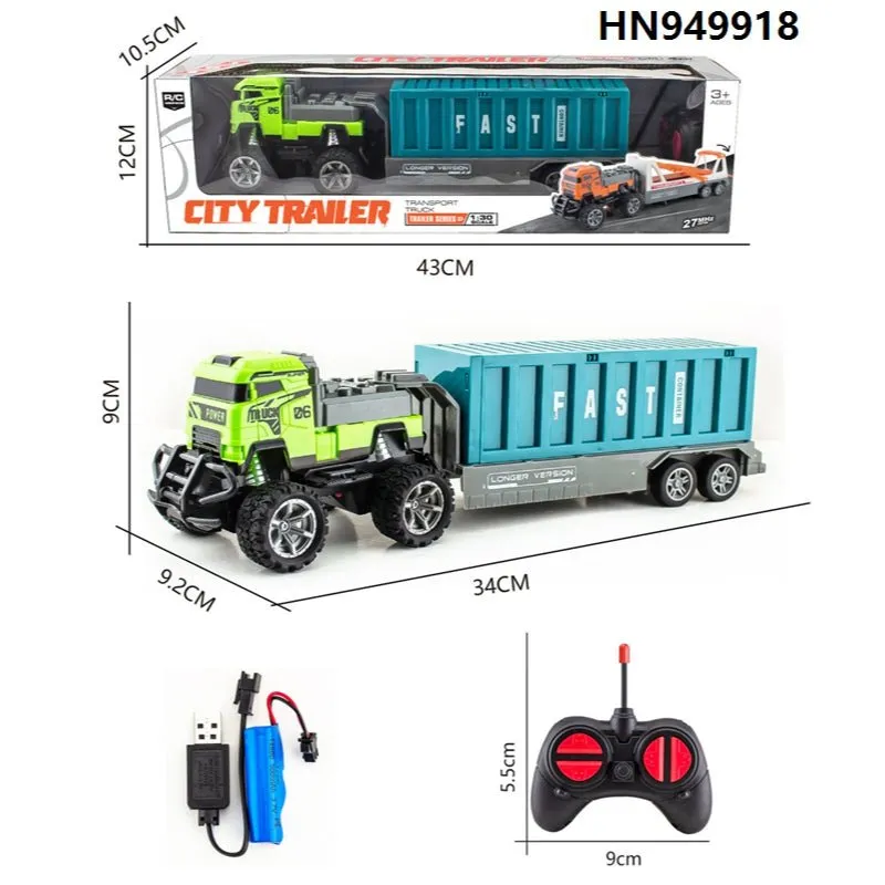 Remote Control Cargo Container Trailer