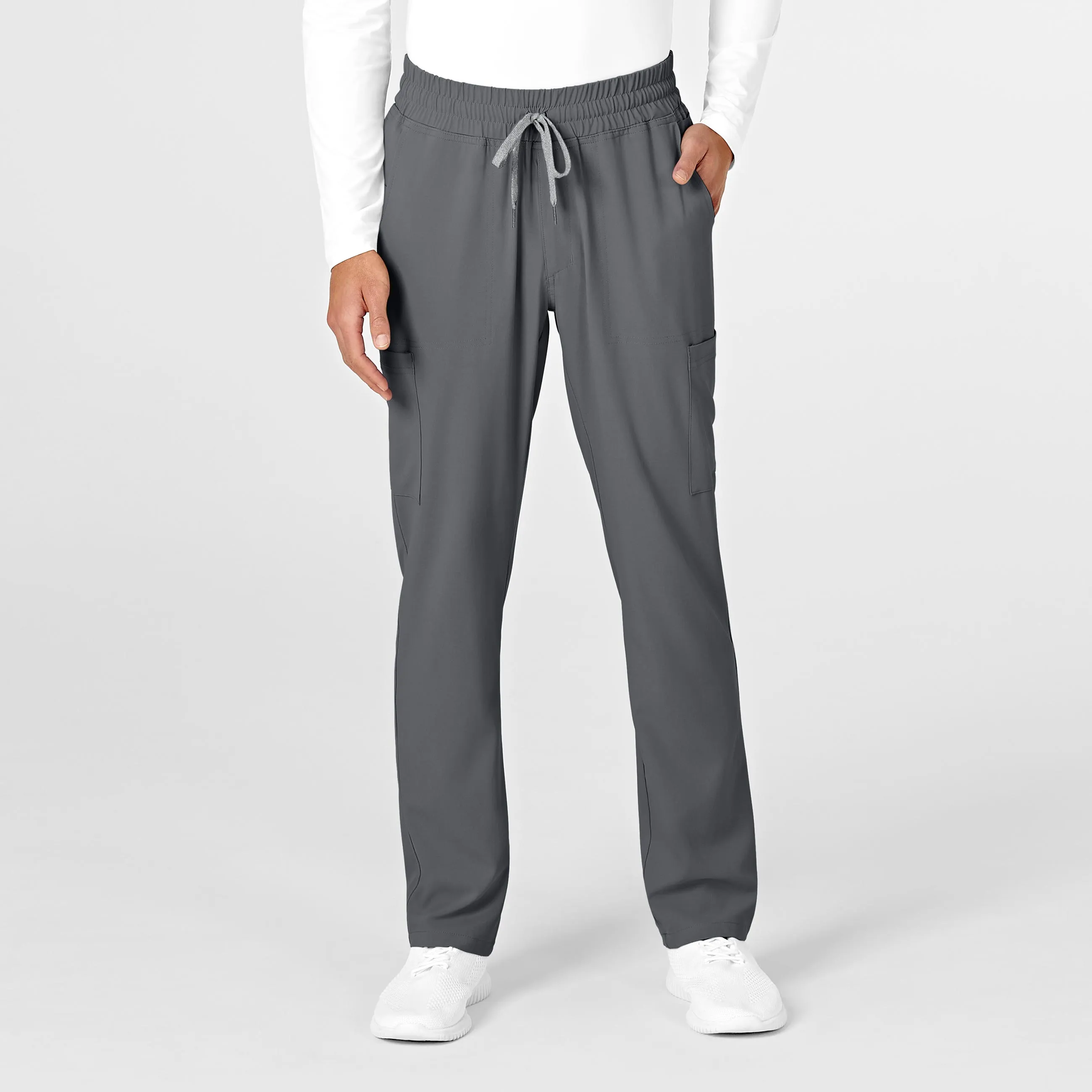 RENEW Mens Straight Slim Scrub Pant - Pewter