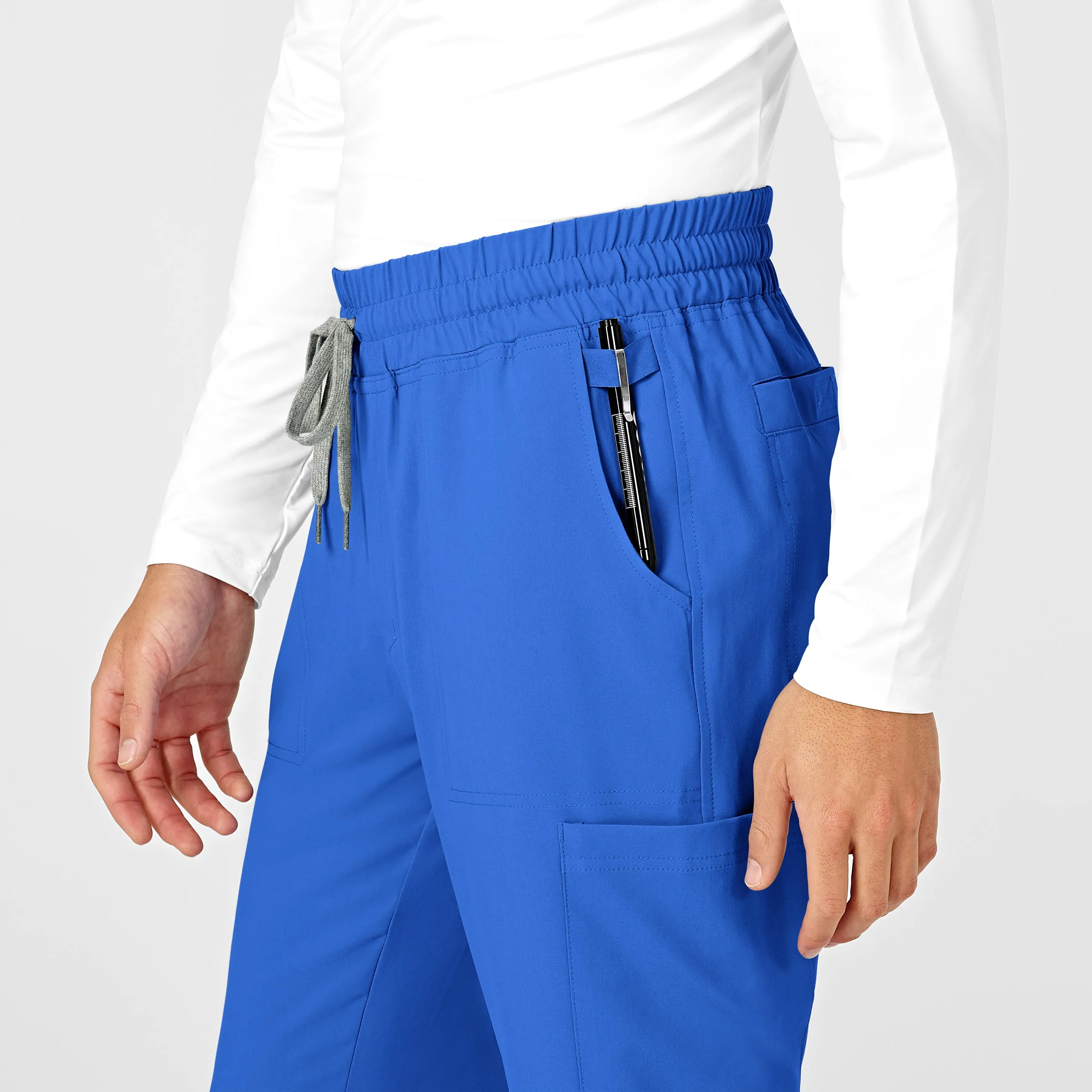 RENEW Mens Straight Slim Scrub Pant - Royal