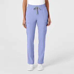 RENEW Women's High Waist Slim Leg Scrub Pant - Ceil Blue