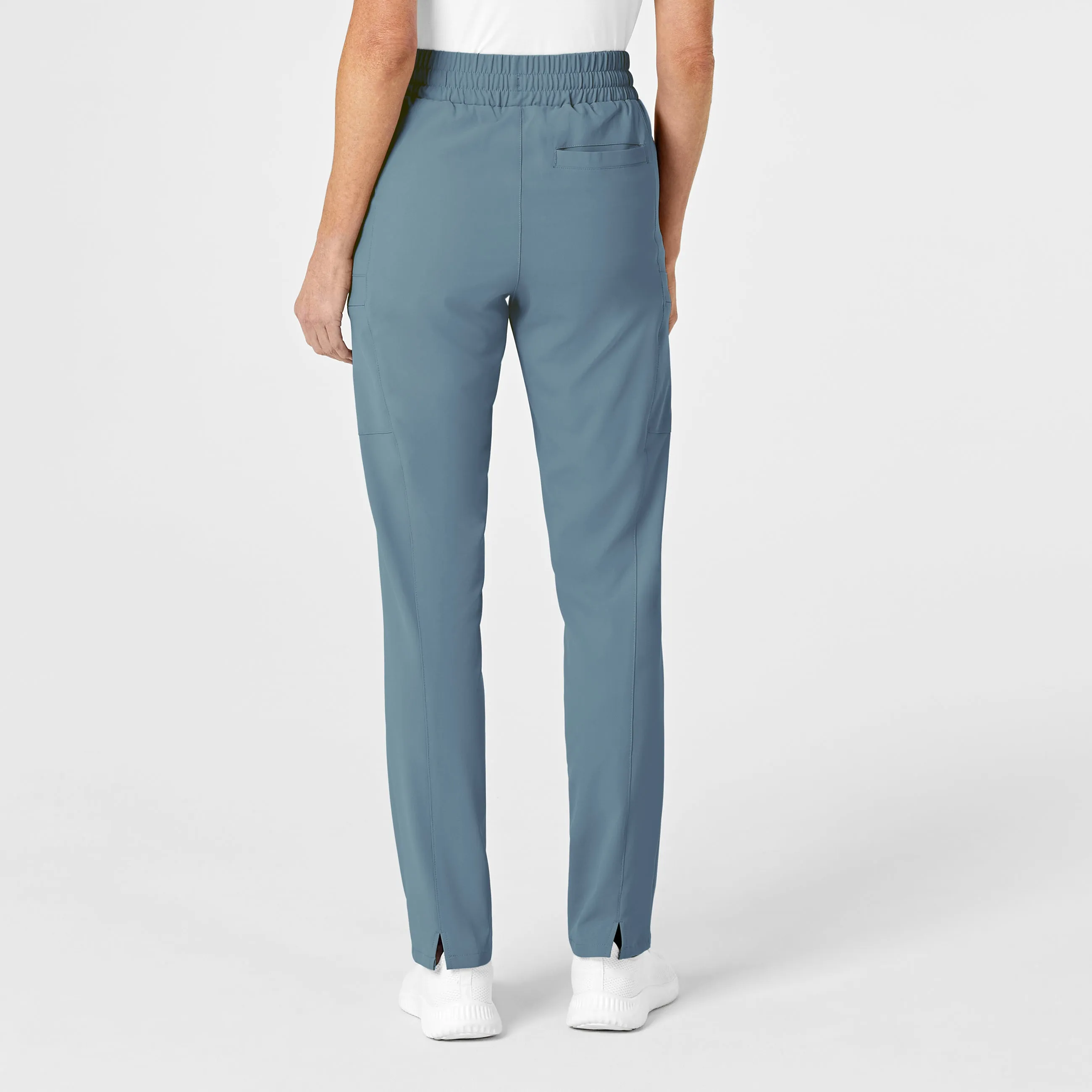 RENEW Women's High Waist Slim Leg Scrub Pant - Elemental Blue