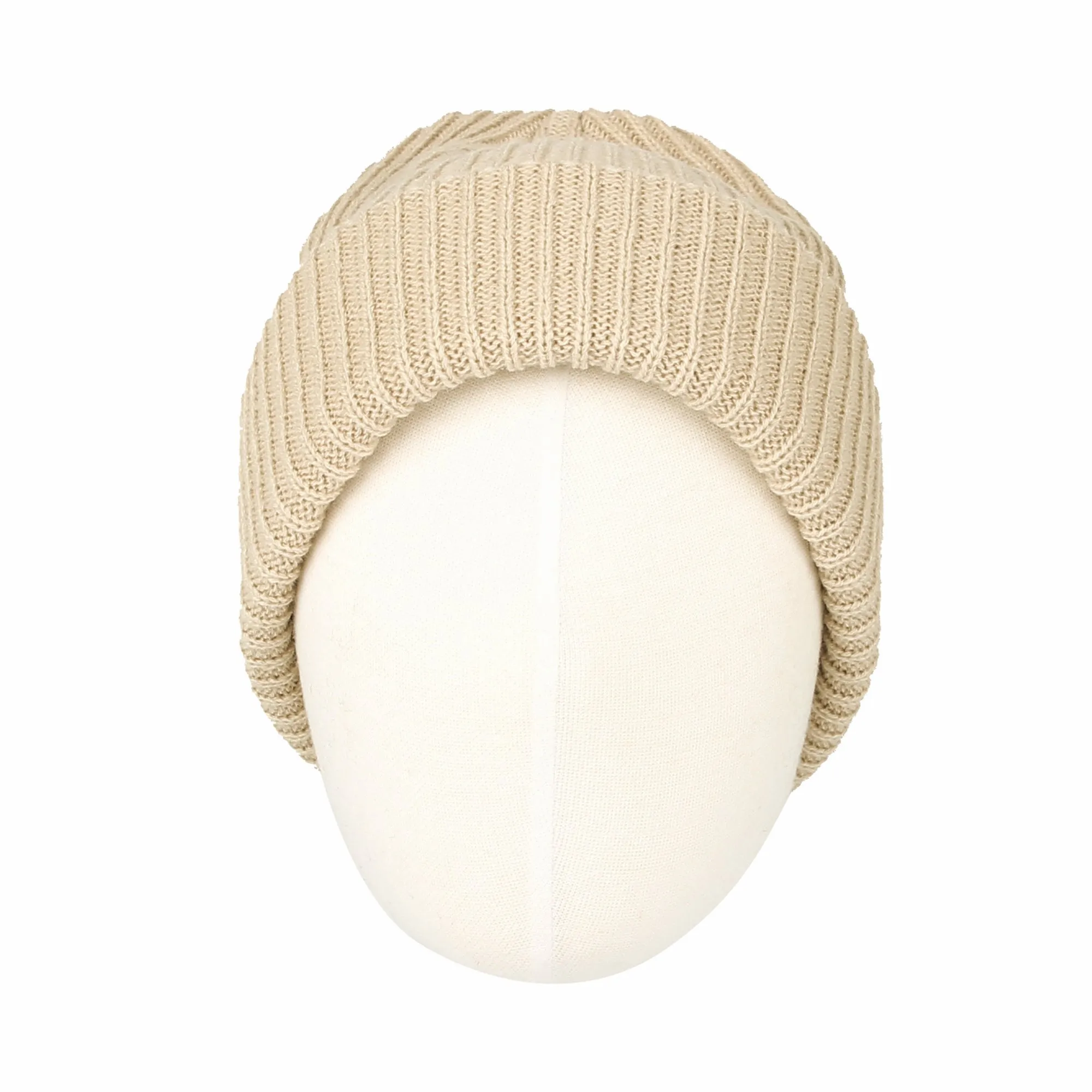 Ribbed Knit Beanie Winter Hat Slouchy Watch Cap GZ50019