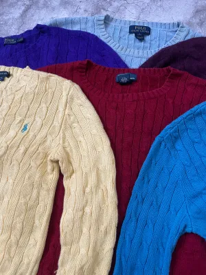 Rl polo Cable Knit & 1/4 Zipper Sweater 145pcs