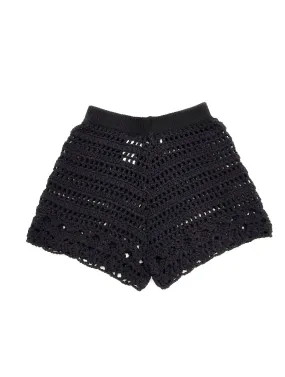 SARAH Hand-crochet shorts black