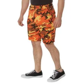 Savage Orange Camouflage BDU Shorts