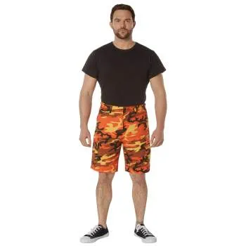 Savage Orange Camouflage BDU Shorts