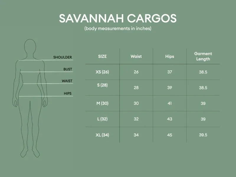 Savannah Cargos - Blue Melange