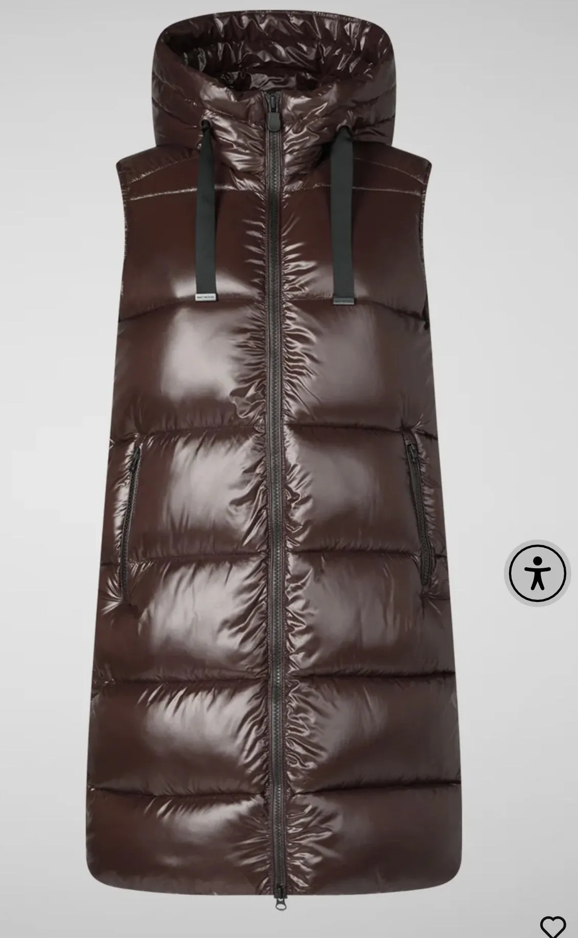 Save the Duck Iria Vest in Brown Black