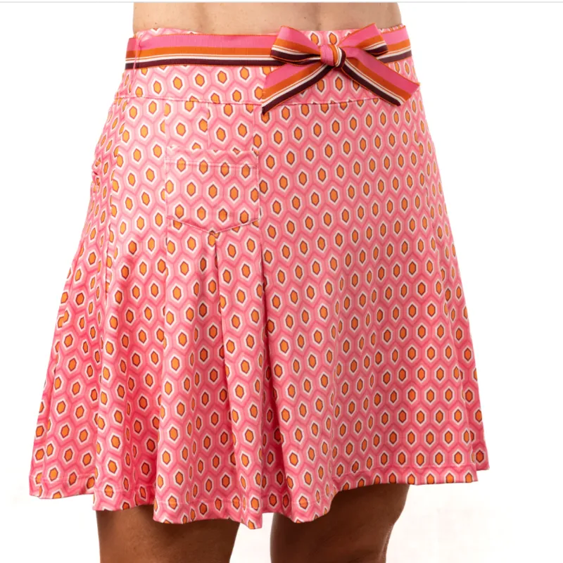 Scratch SEVENTY Ronnie Geo Print Skort - Pink