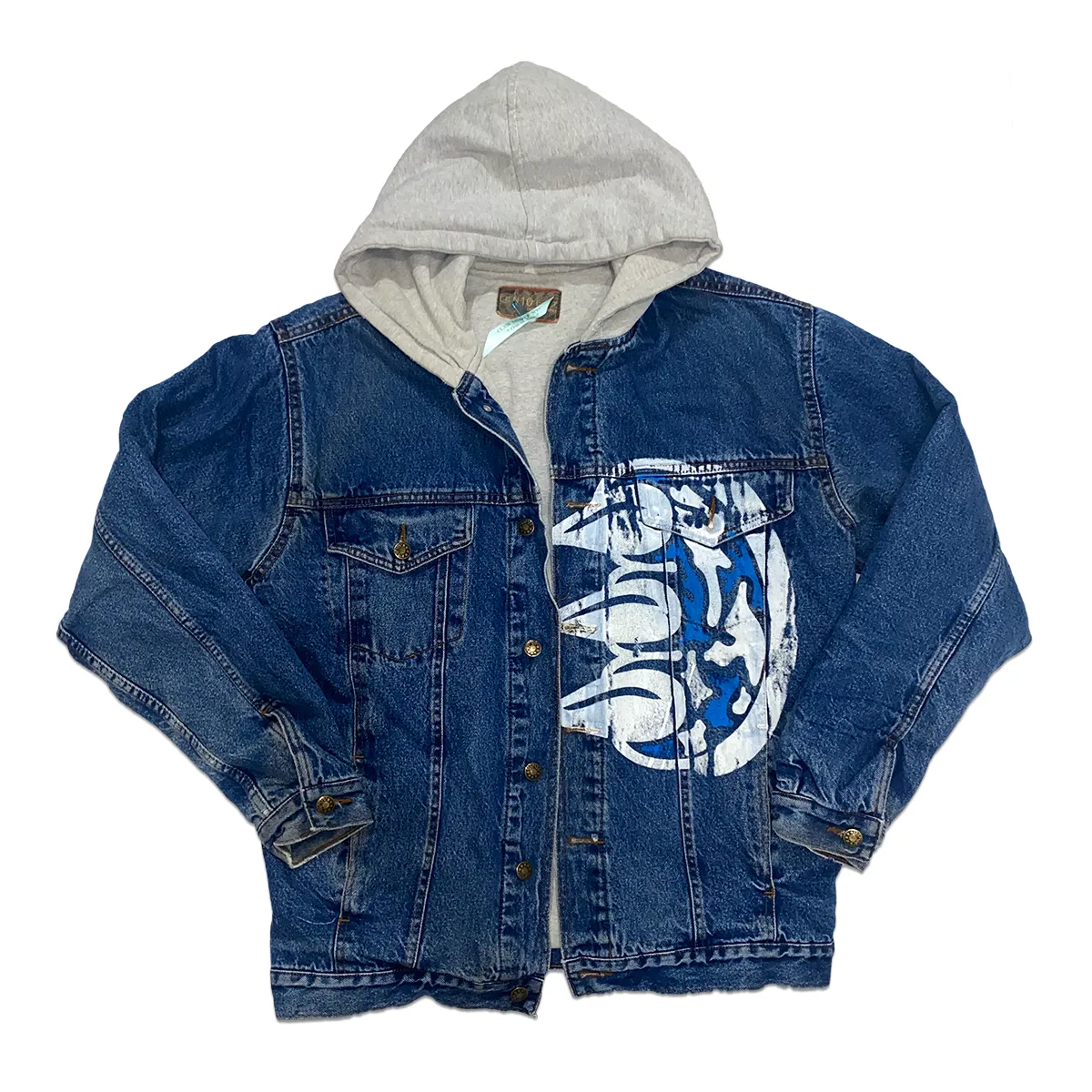 SCREEN PRINTED CLAW PMS DENIM JACKET