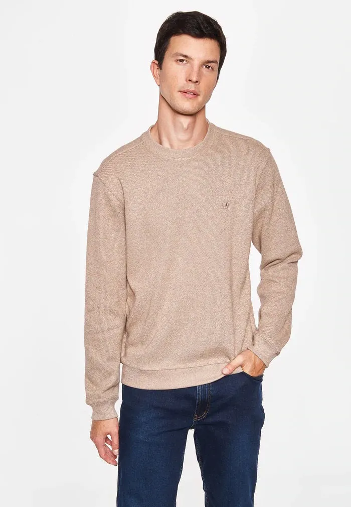 Sea Ranch Mens Winston Crew Neck Sand