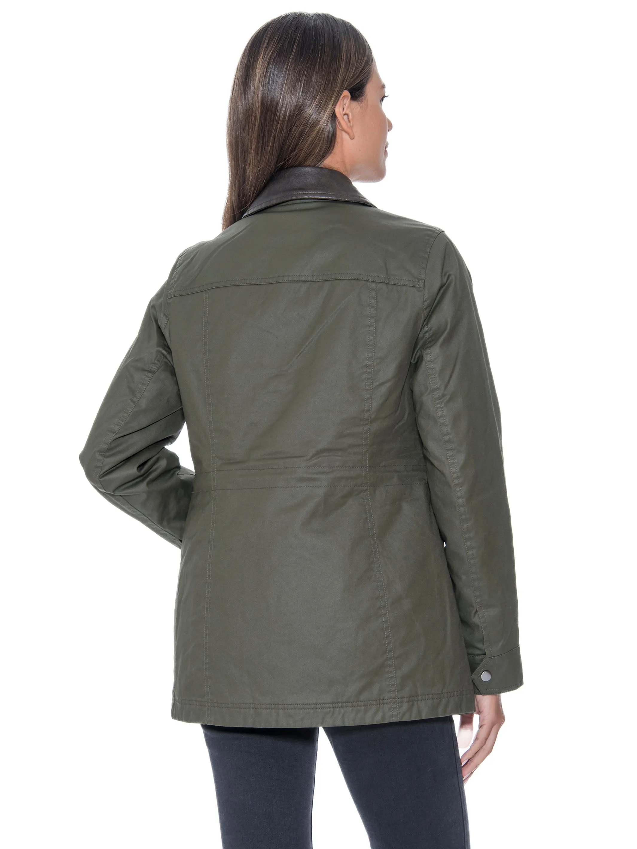 Sebby Collection Waxy Cotton Anorak Jacket