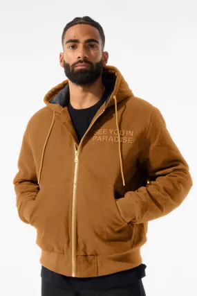 See You In Paradise Hooded Work Jacket (Wheat)