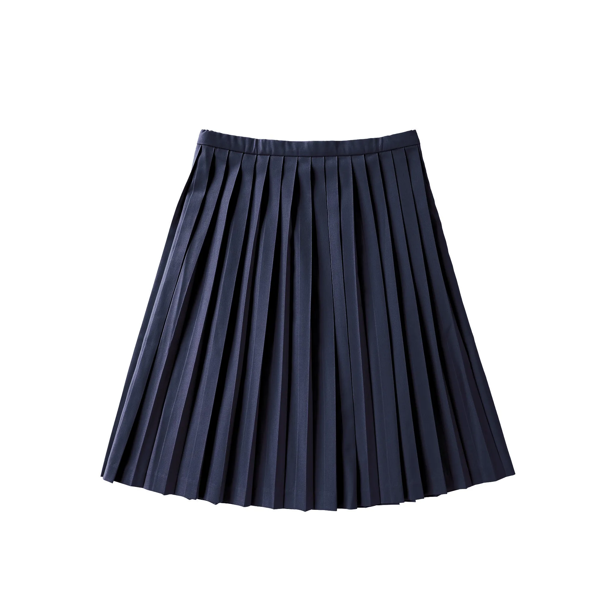 Signature Navy Pleated Skirt