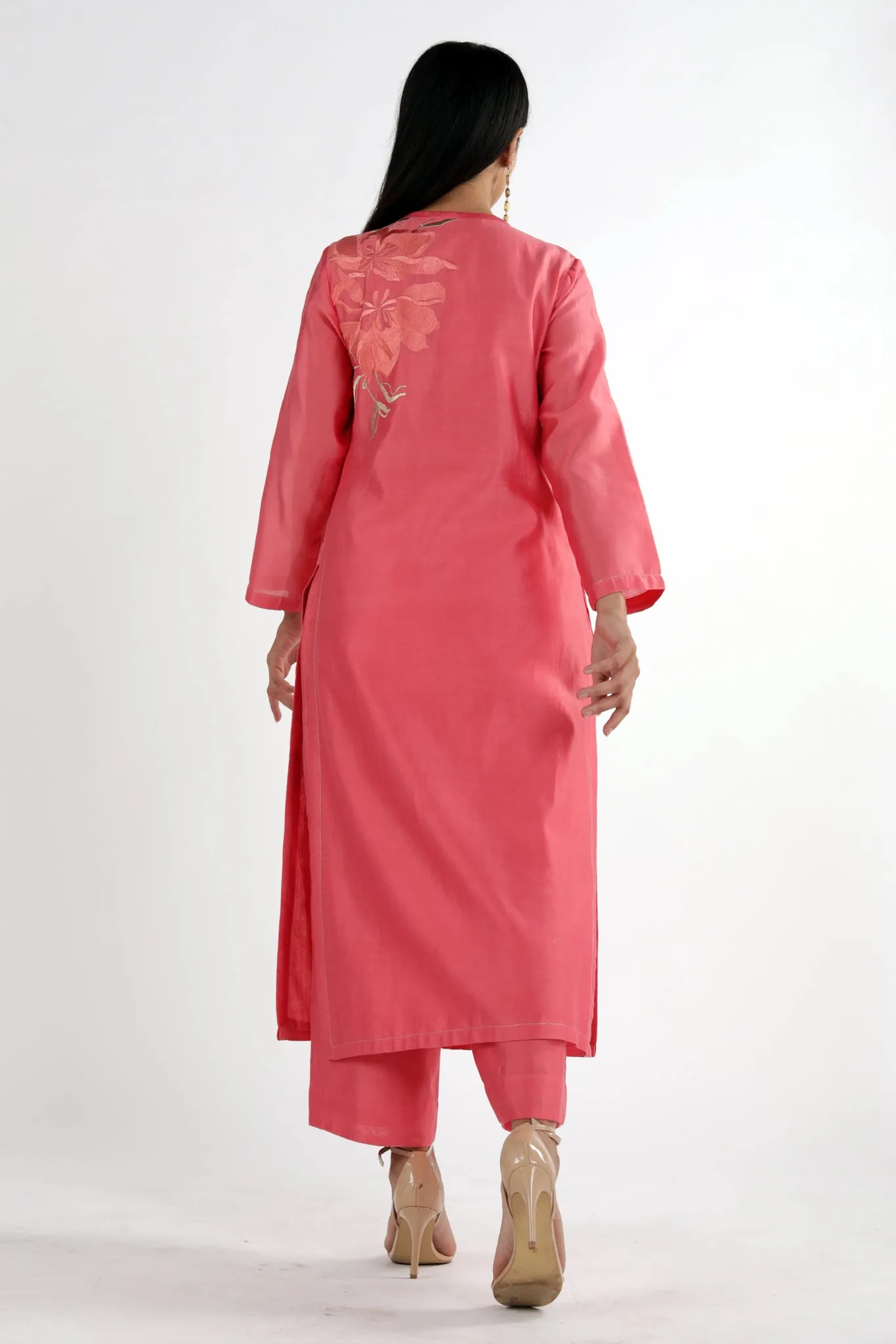 SIYA - Neck Tie-up Kurta Set