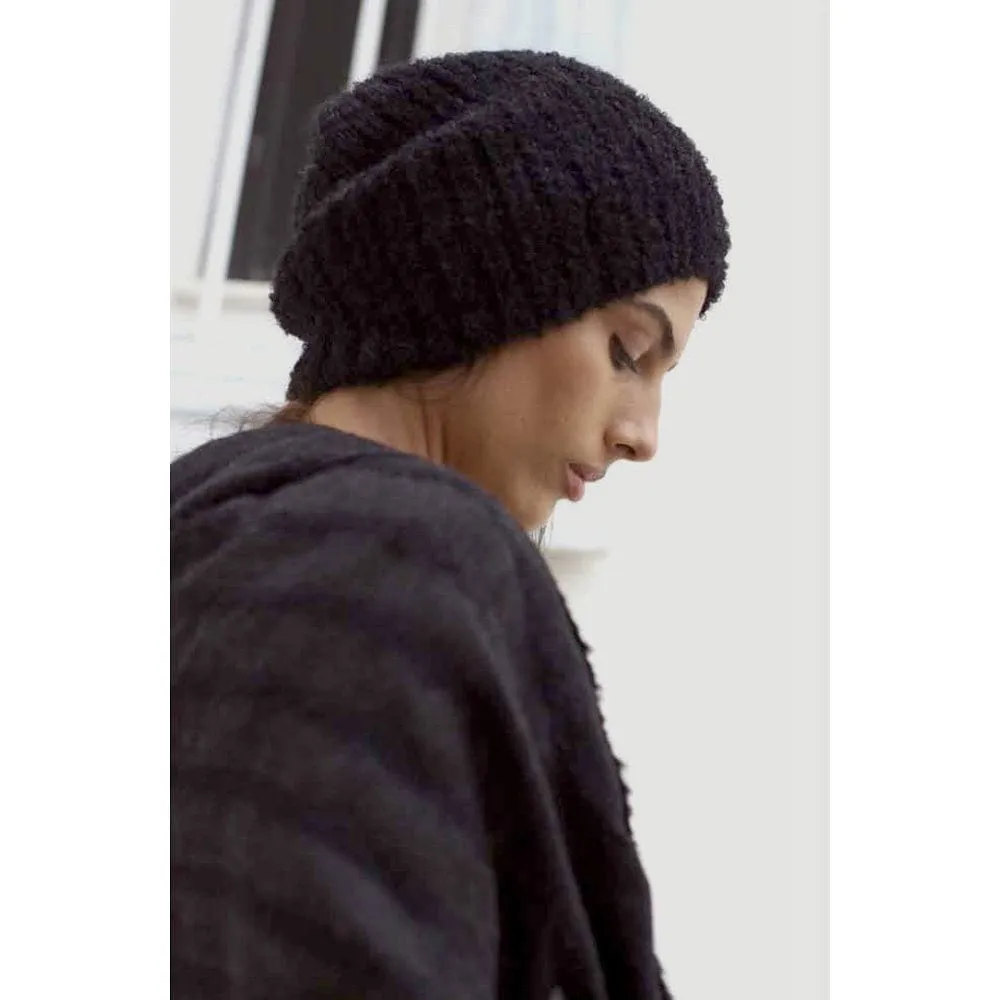 SLATE   SALT Loop Knit Alpaca Beanie Black