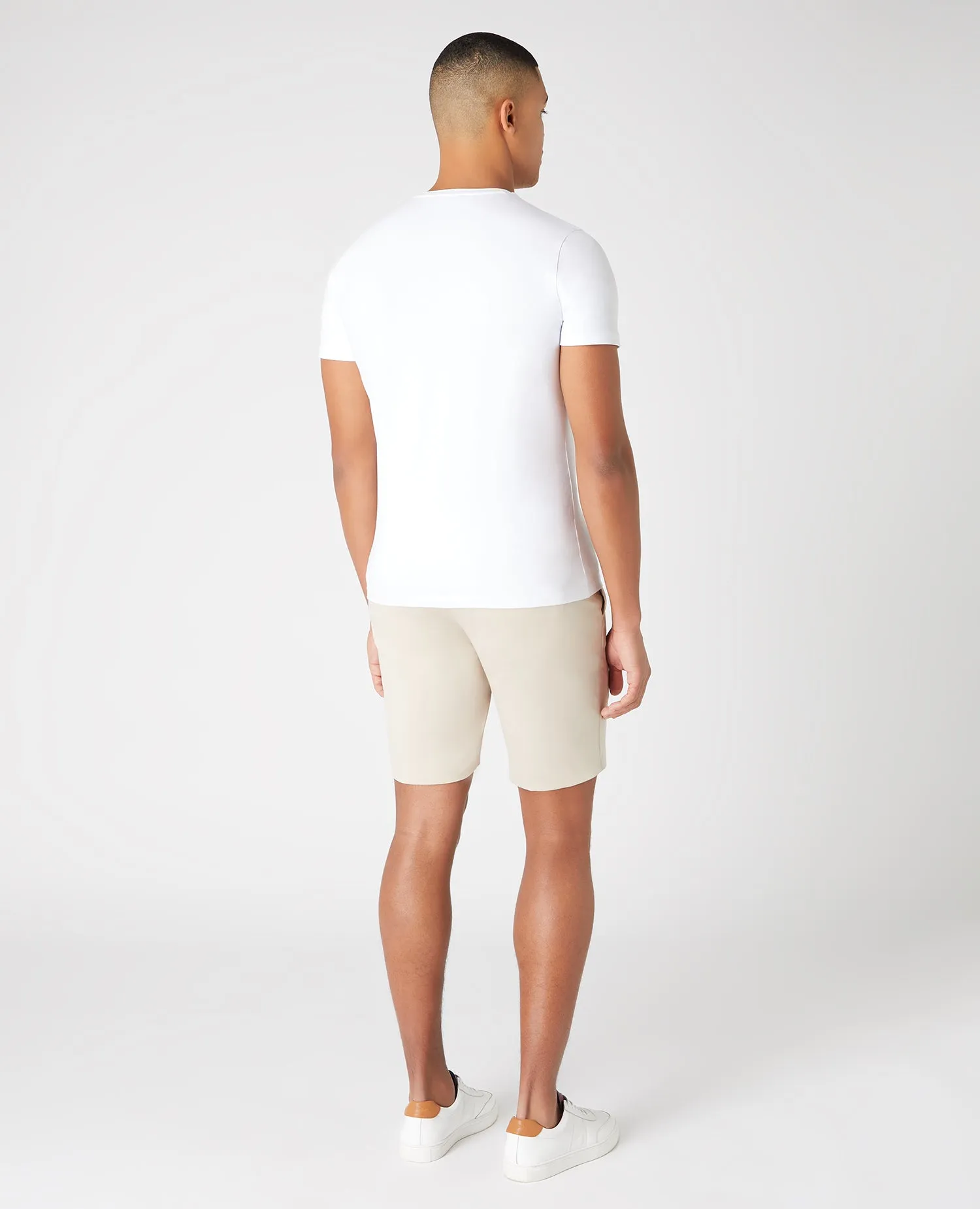 Slim Fit Cotton-Stretch Shorts