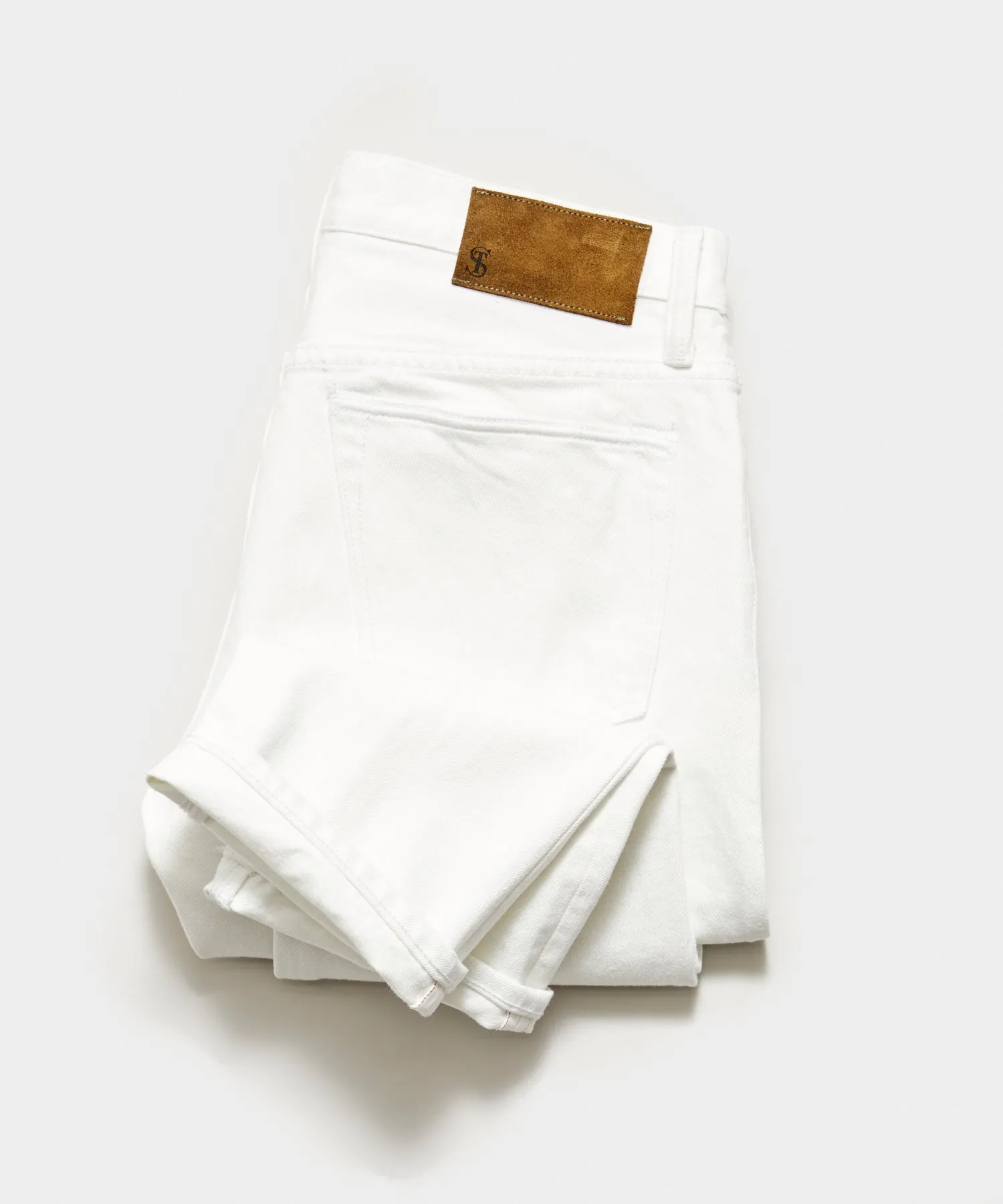 Slim Japanese Stretch Selvedge Jean in White