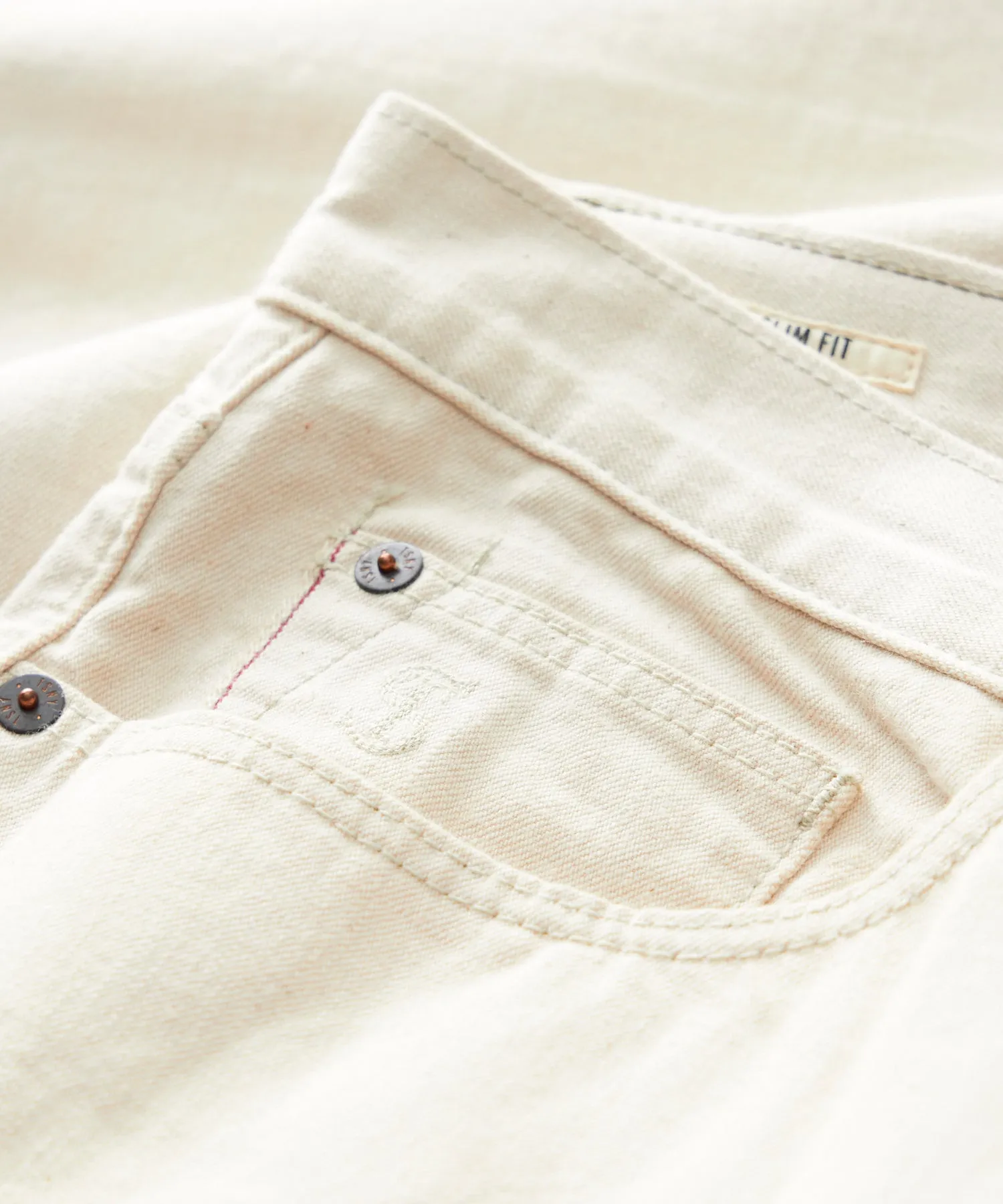 Slim Lightweight Japanese Selvedge Jean in Canvas