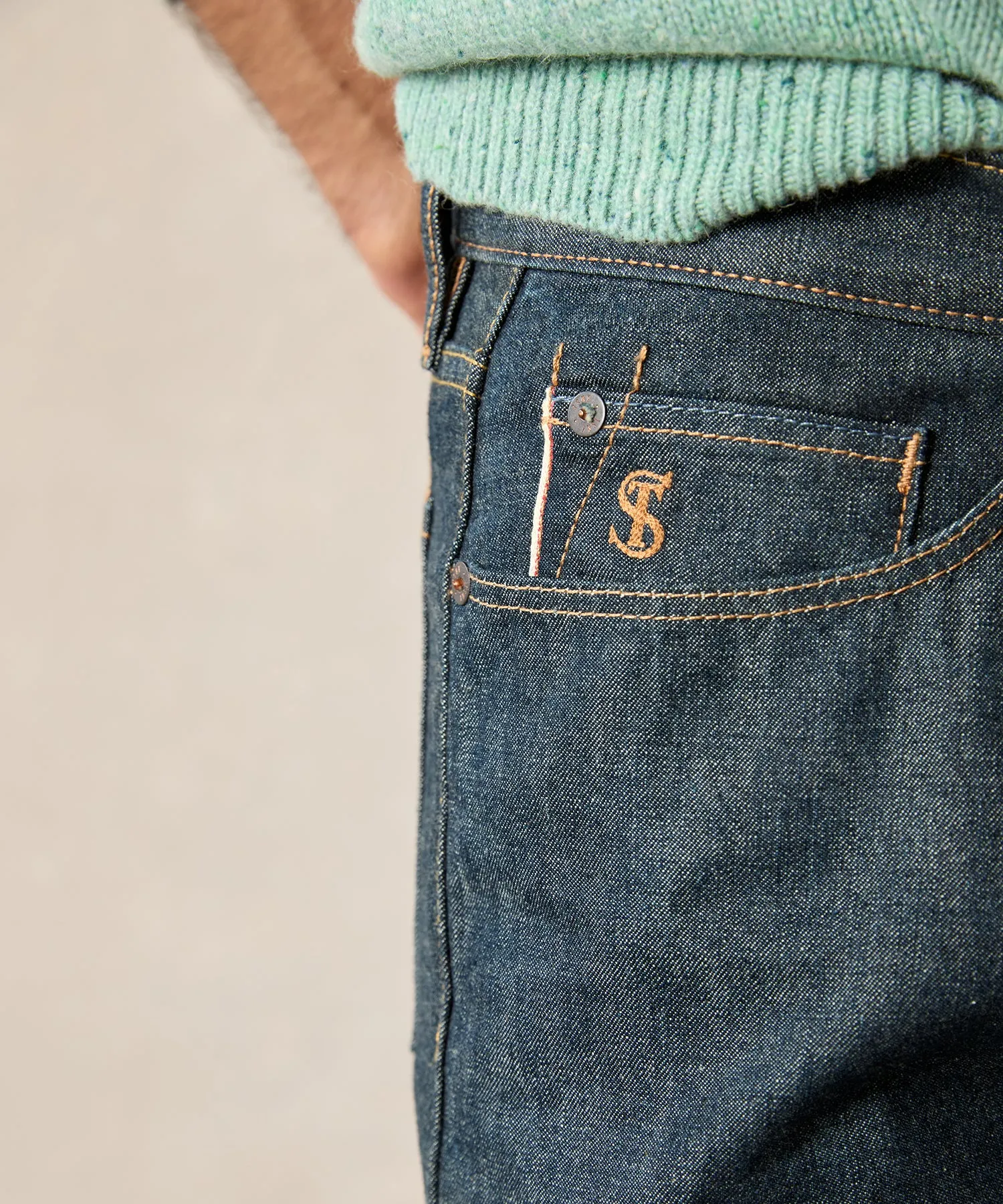 Slim Lightweight Japanese Selvedge Jean in Indigo