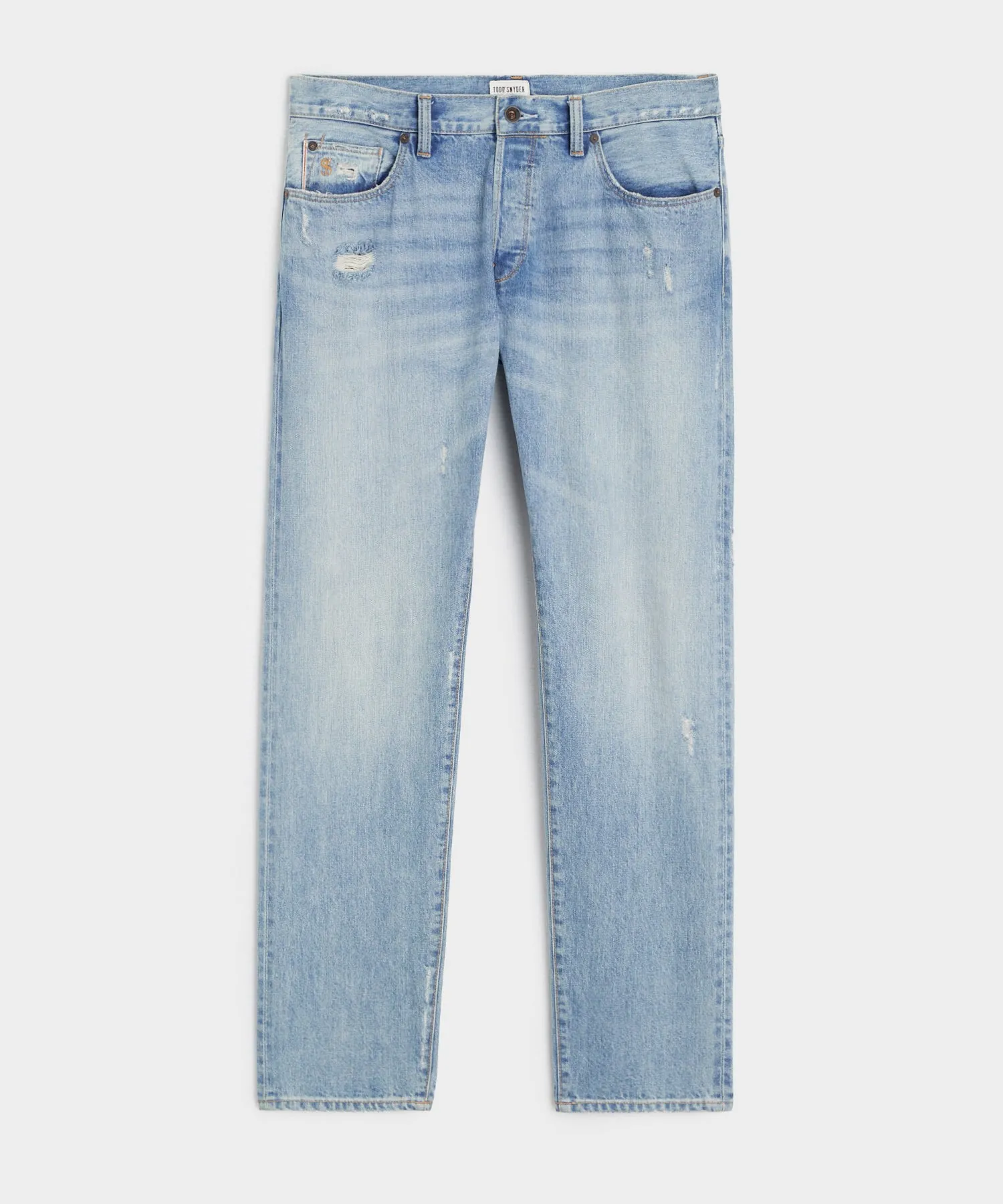 Slim Selvedge Jean in Destroyed Broome Wash