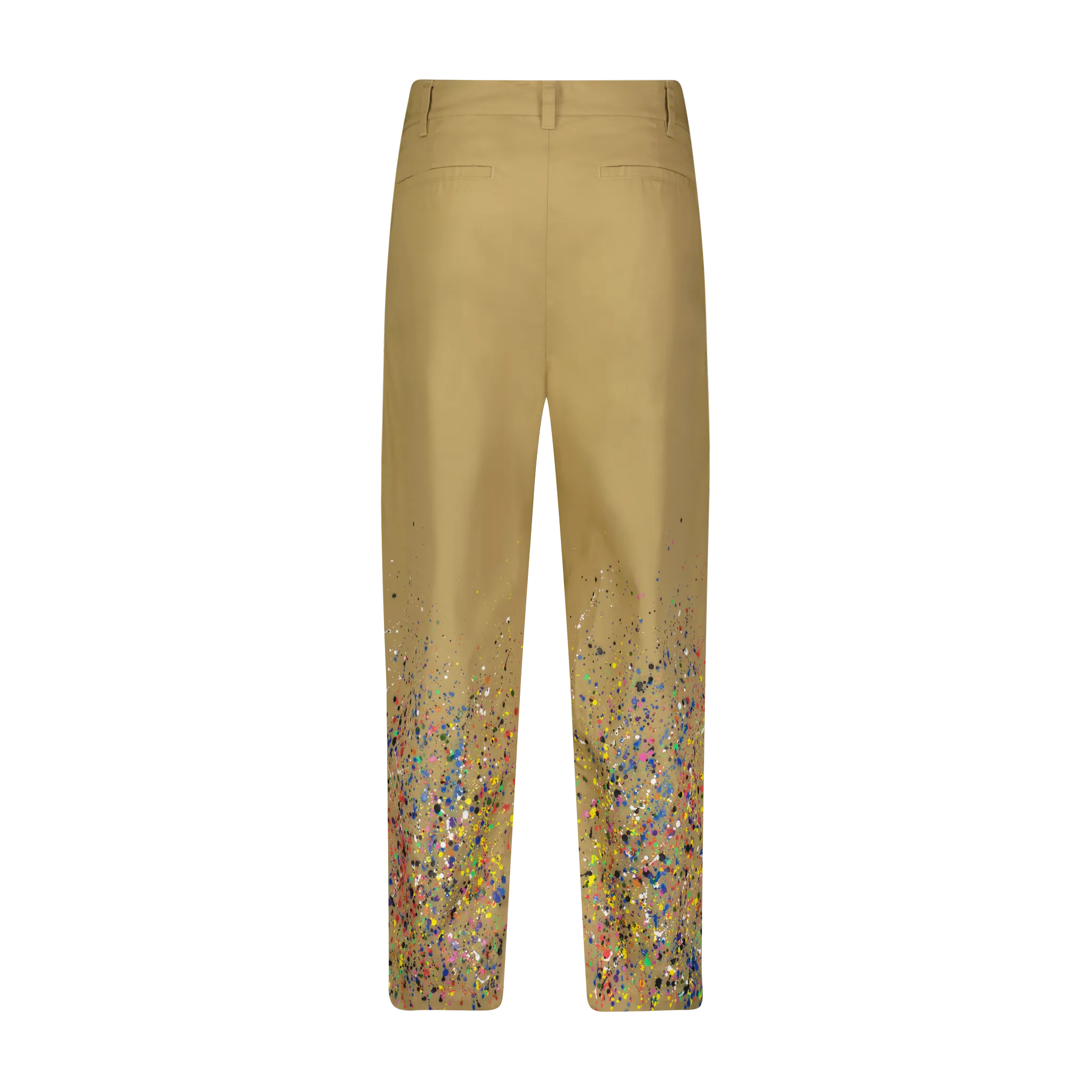 SMOTHERED IN PAINT PLEATED TROUSERS